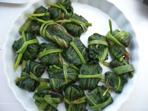 Rolled Mustard Greens (taken by Eve Lynch)